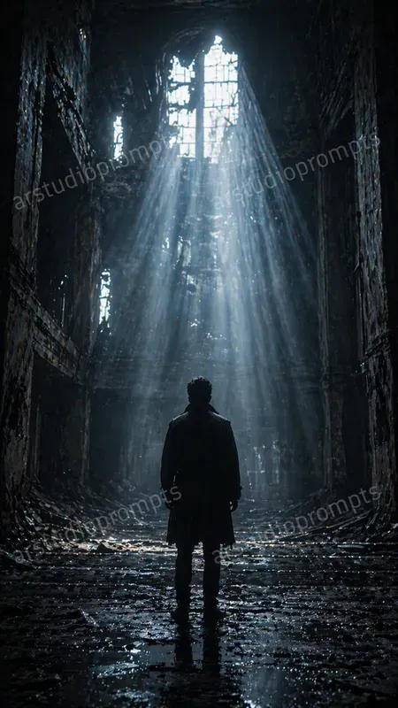 Cinematic Light Beam Posters