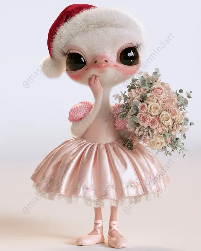 Pastel Christmas Animal Characters
