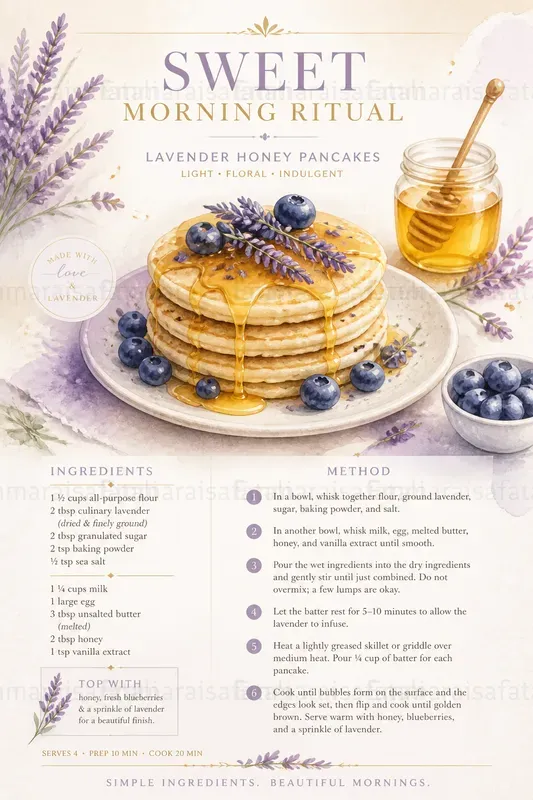 Luxury Watercolor Recipe Poster Creators