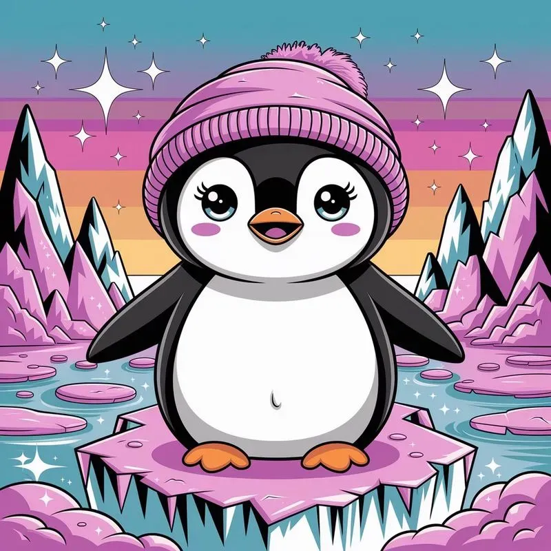 Fantasy Kawaii Vaporwave Animals