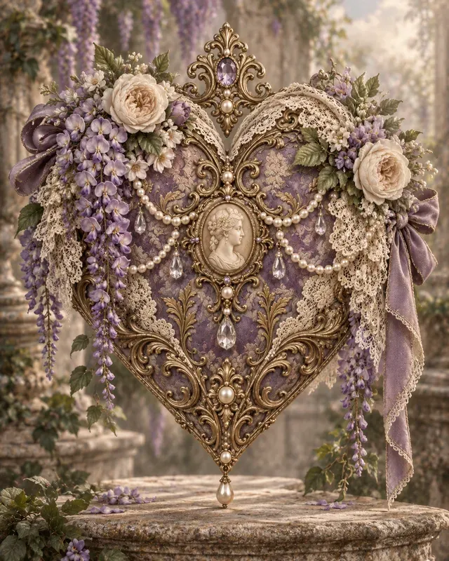 Victorian Heirloom Heart Generator