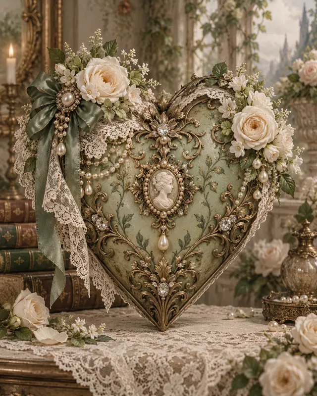 Victorian Heirloom Heart Generator