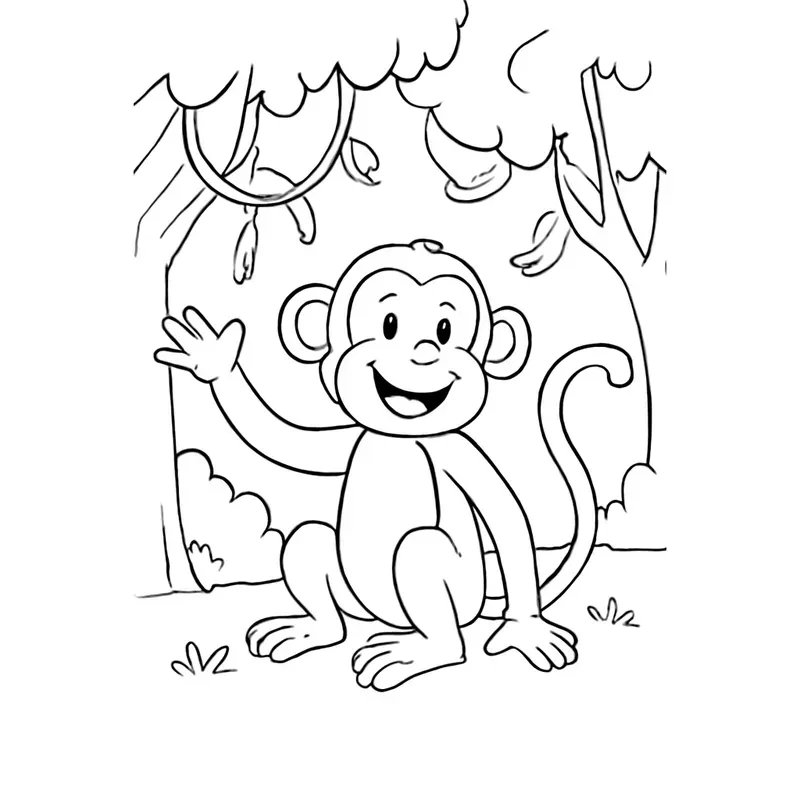 Animal Art For Kids Colouring Books