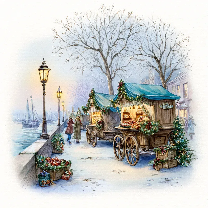 Victorian Winter Watercolour Collections