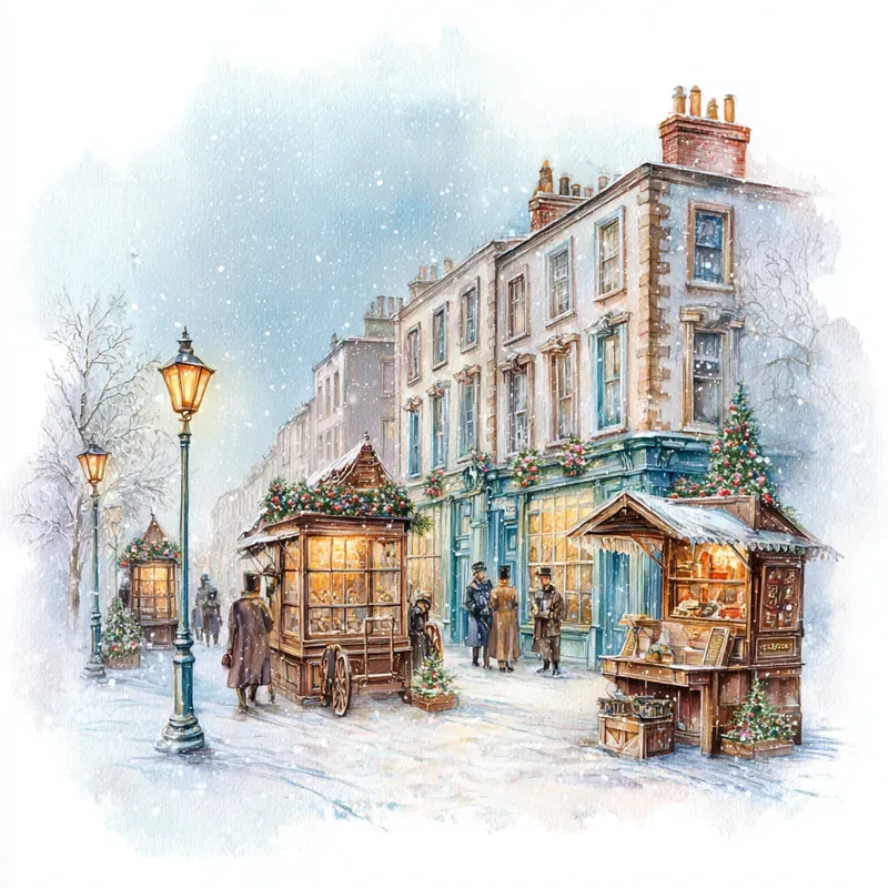 Victorian Winter Watercolour Collections