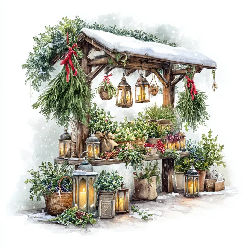 Victorian Winter Watercolour Collections