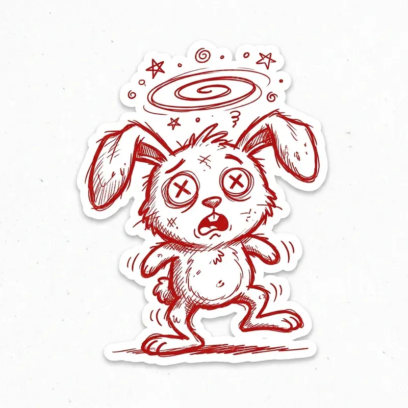 Hand Drawn Doodle Style Stickers