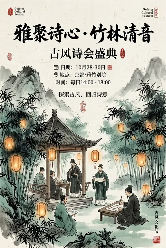 Oriental Event Marketing Poster Assets