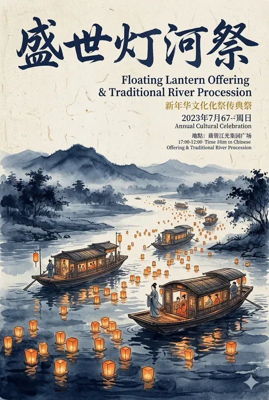 Oriental Event Marketing Poster Assets