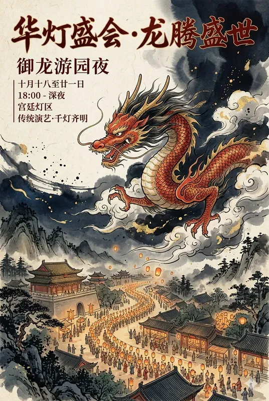 Oriental Event Marketing Poster Assets
