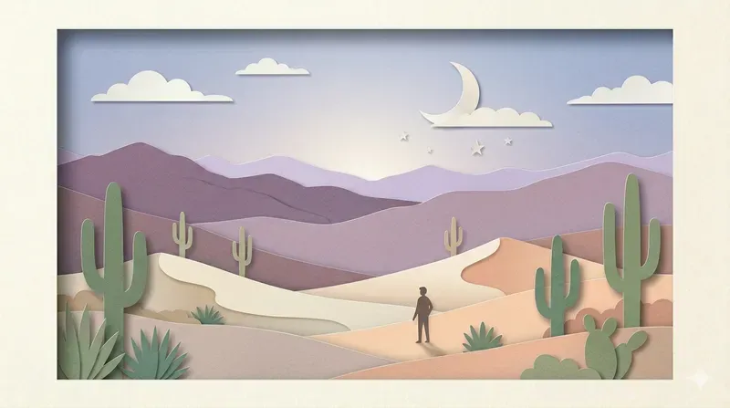 Minimalist Cut Paper Landscapes