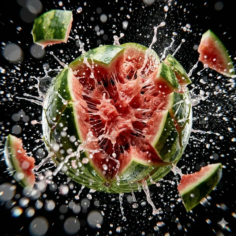 High Speed Food Explosion Macro Photos