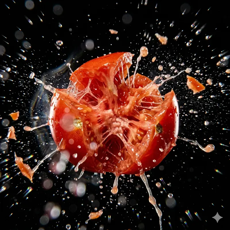 High Speed Food Explosion Macro Photos