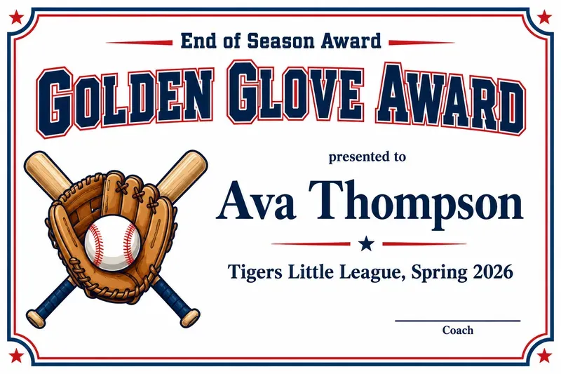 Youth Sports End Of Season Awards