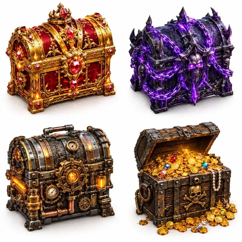 3D Isometric RPG Asset Grids