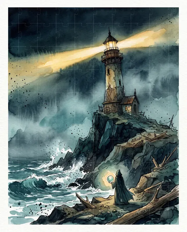 Moody Halloween Watercolor Art Prints