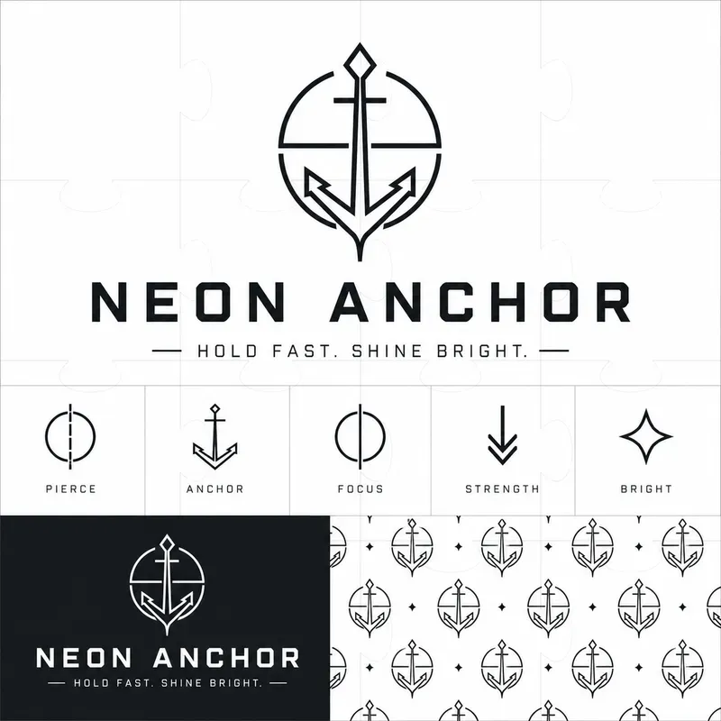 Bold Minimal Monoline Brand Identities