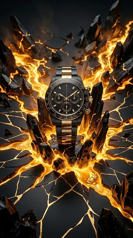 Obsidian Golden Magma