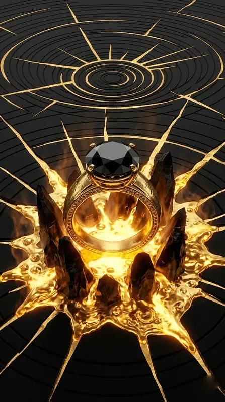 Obsidian Golden Magma