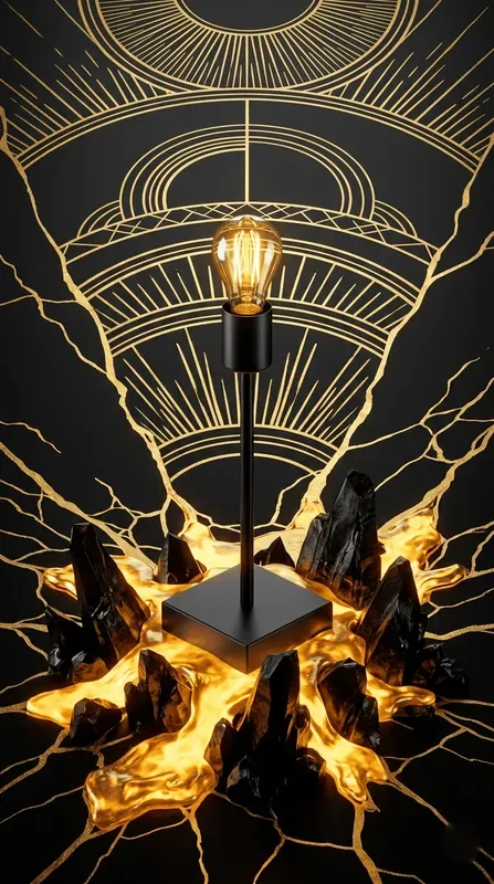 Obsidian Golden Magma