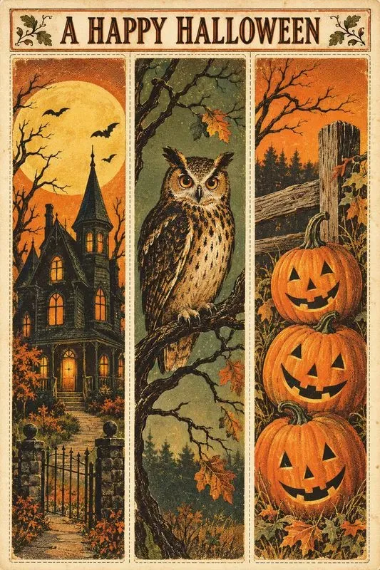 Vintage Halloween Ephemera Sheets