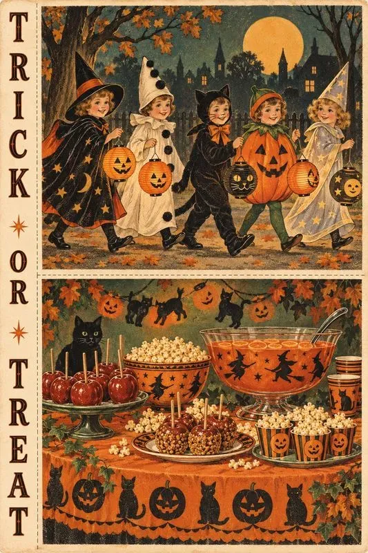 Vintage Halloween Ephemera Sheets