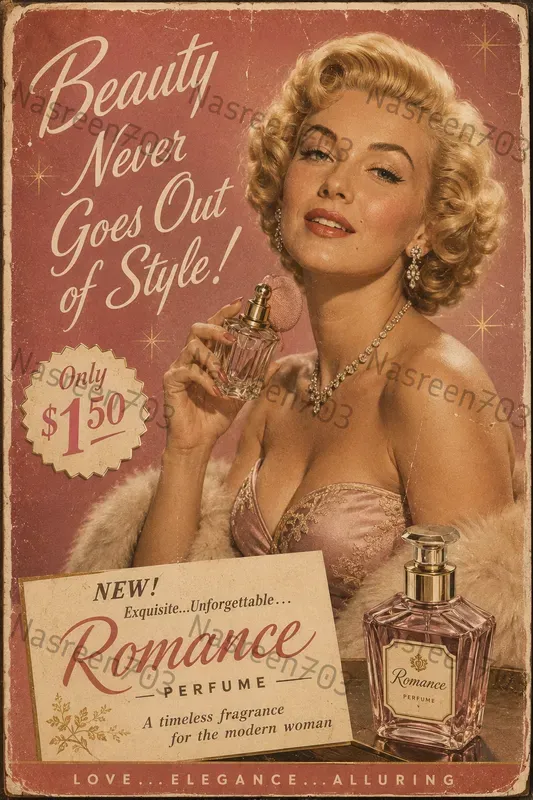 Hyperrealistic 1950s Vintage Ads