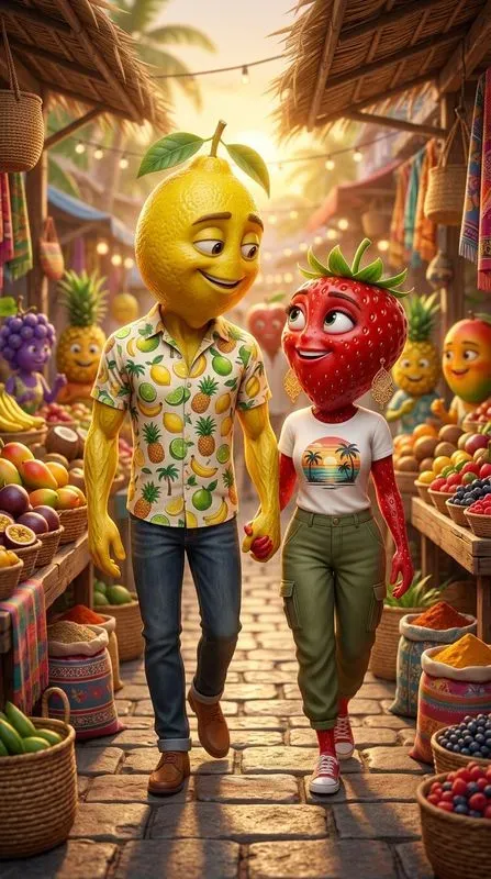 Anthropomorphic Fruits Images
