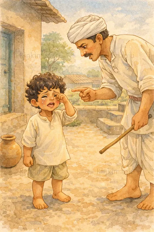 Indian Village Boy Illustration50 Packs