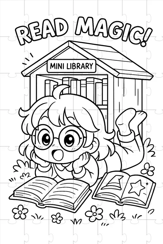 Kawaii Anime Coloring Page Prompts