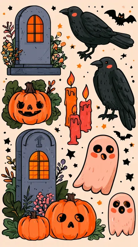 Cute Halloween Element Collections