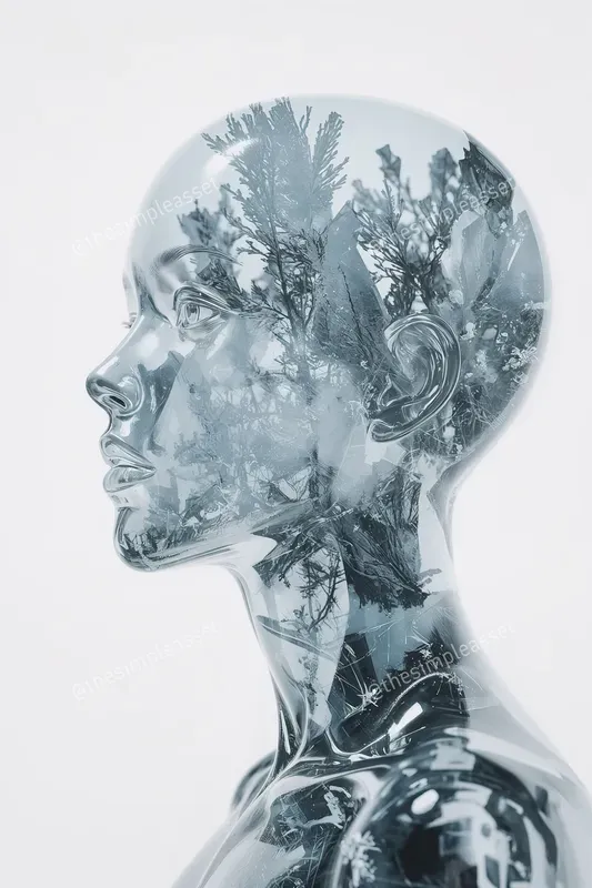 Floral Mind Double Exposure Art