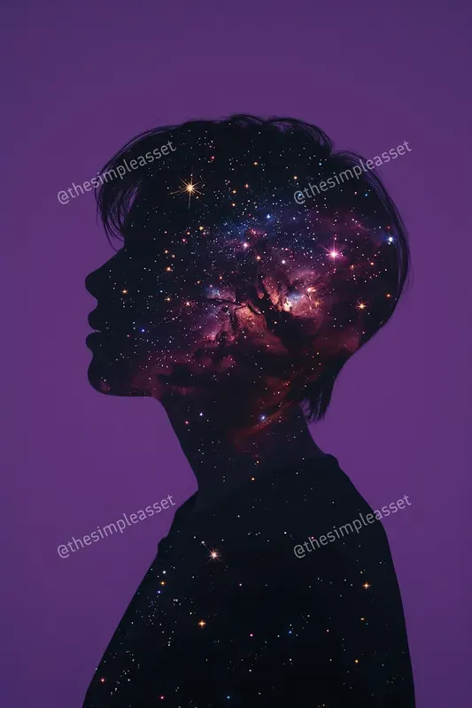 Floral Mind Double Exposure Art
