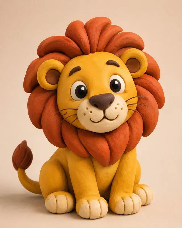 Cute Clay Animal 3D Renders