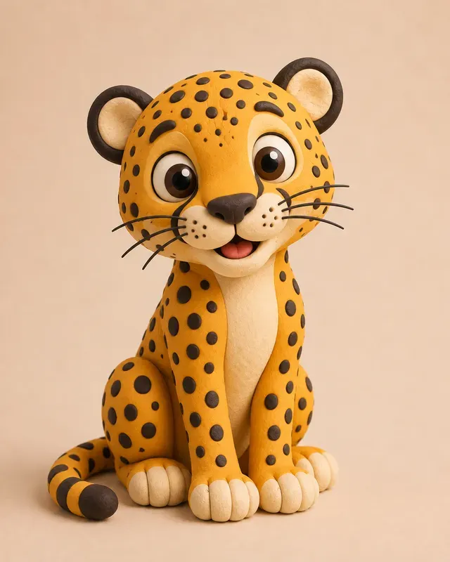 Cute Clay Animal 3D Renders