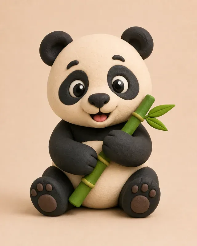 Cute Clay Animal 3D Renders