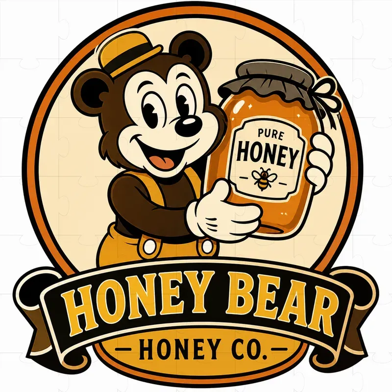 Vintage Rubber Hose Cartoon Mascot Logos