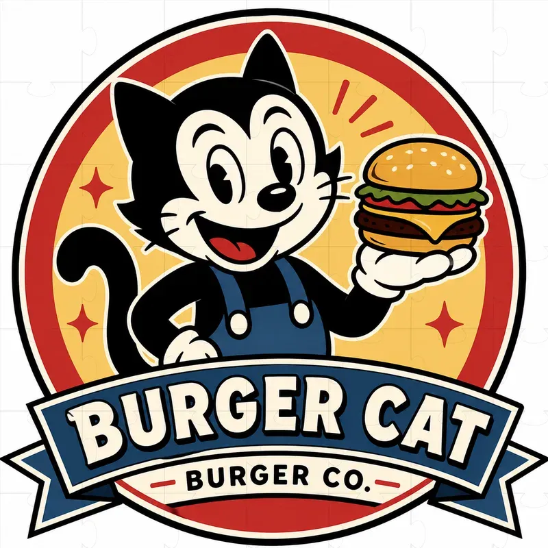 Vintage Rubber Hose Cartoon Mascot Logos