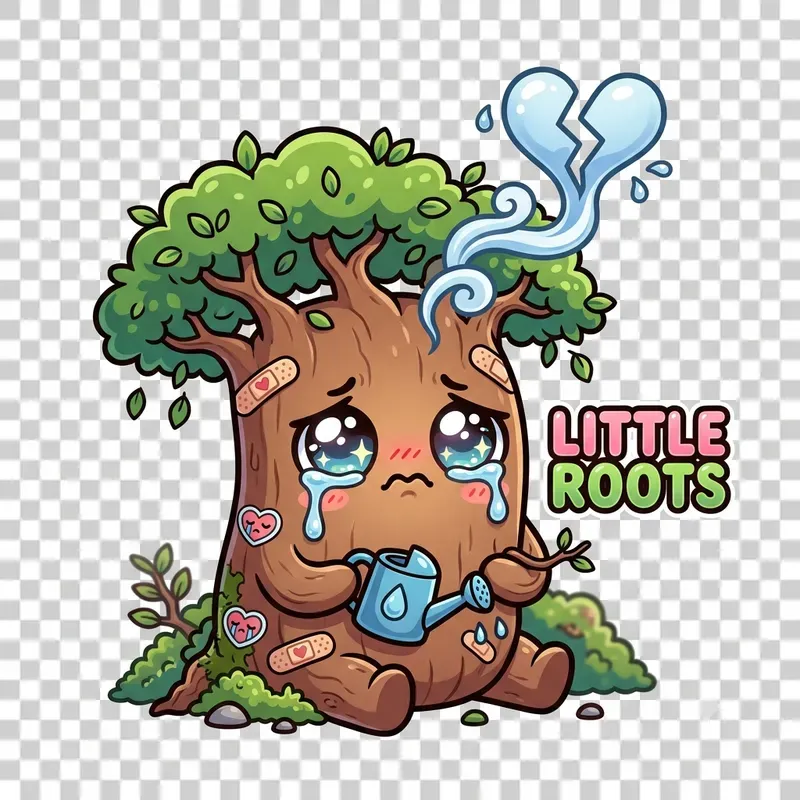 Crying Character Sticker Pod Assets