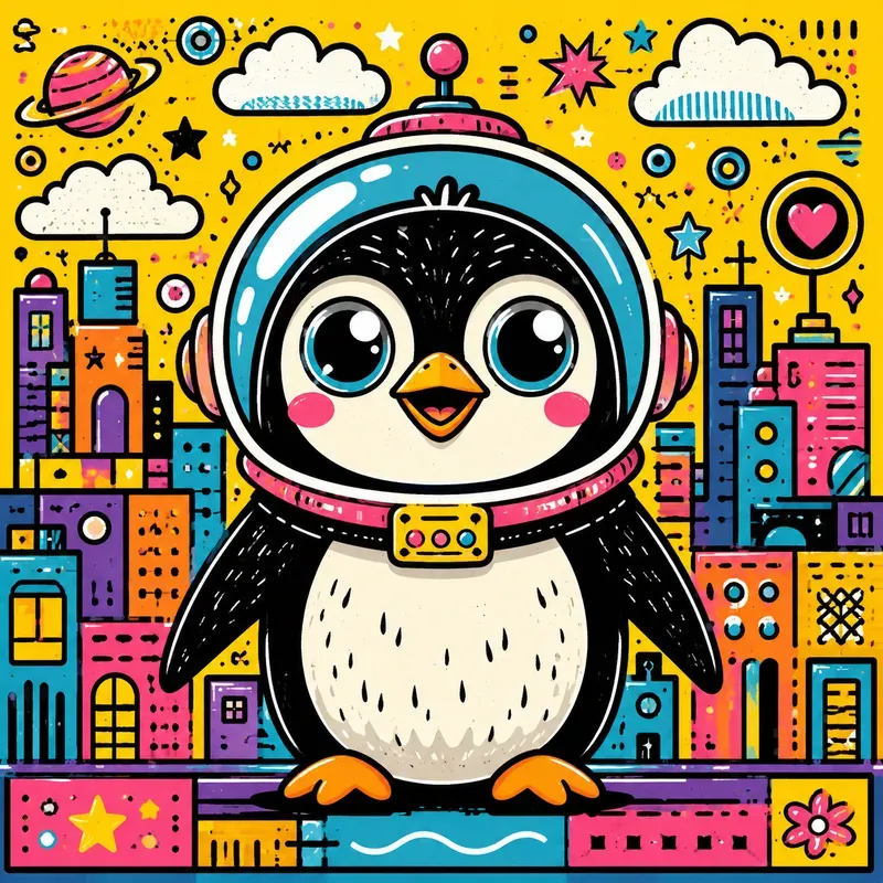 Urban Pop Animal Doodles