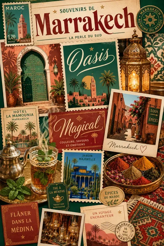 Retro Summer Travel Collage Boards