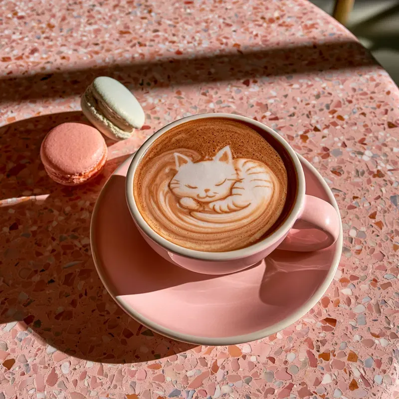Latte Art Coffee Photography