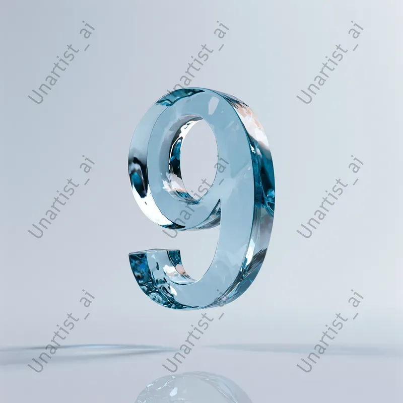 Floating Number Photography