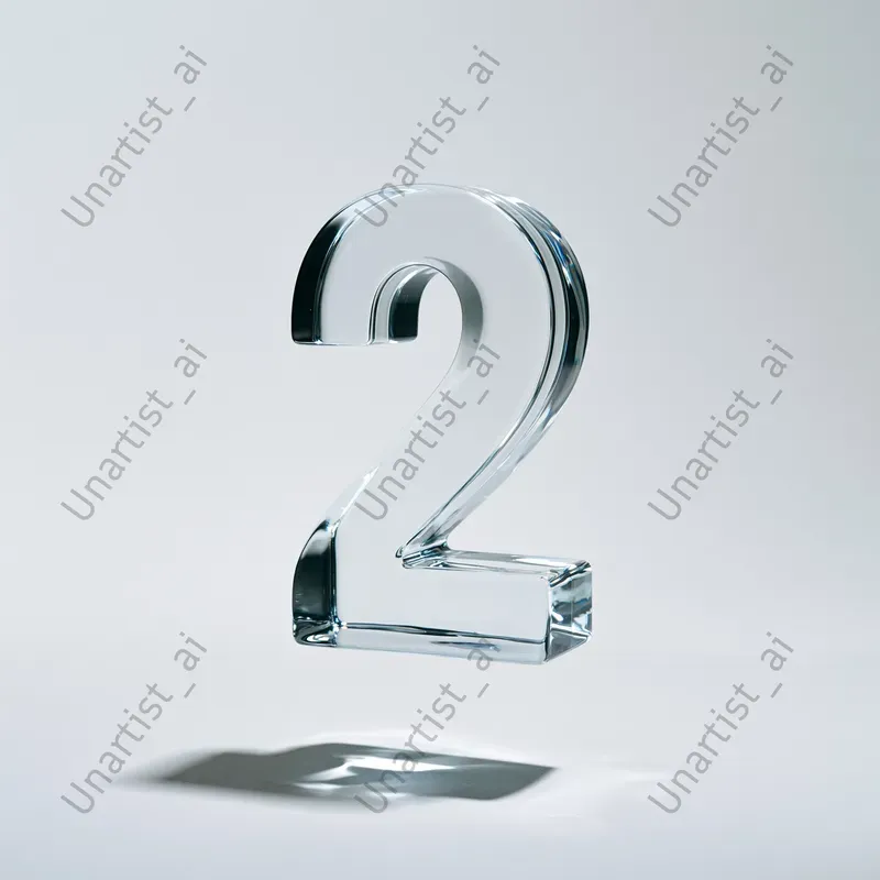 Floating Number Photography
