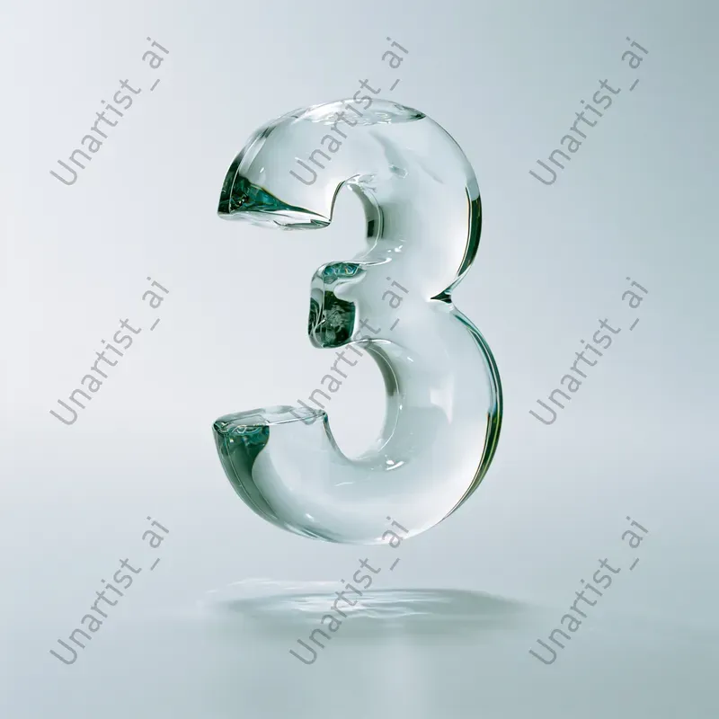 Floating Number Photography