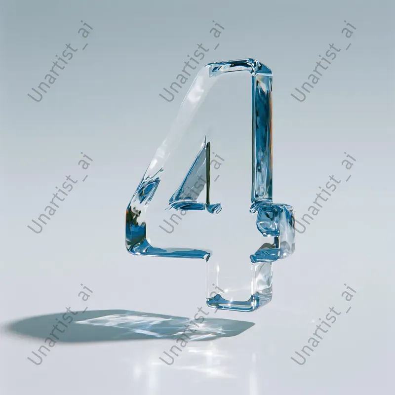 Floating Number Photography