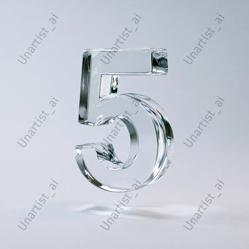 Floating Number Photography