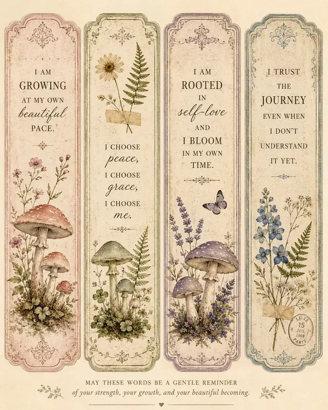 Vintage Affirmation Tags