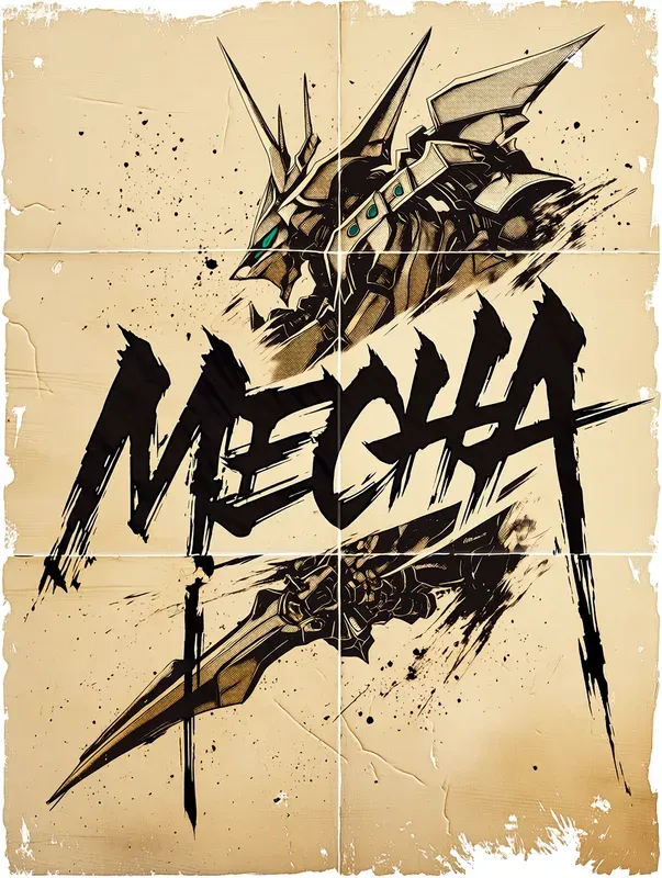 Neojapanese Poster Graphic Assets