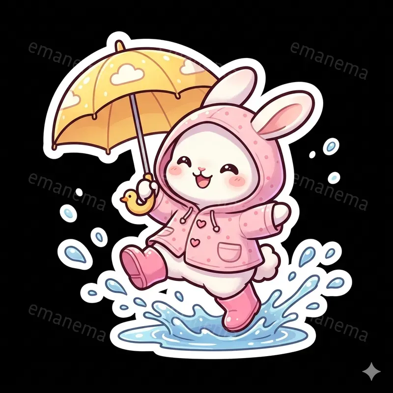 Cute Chibi Style Animal Stickers
